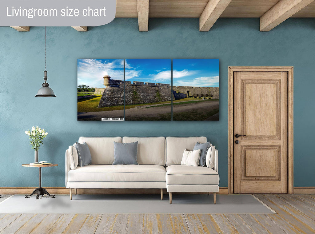 St Augustine's Historic Castillo de San Marcos, 1695 Spanish Fortress Florida National Monument Wall Art Print Aluminum/Acrylic/Metal/Canvas