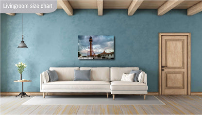 Sanibel Lighthouse Print – Florida Lighthouse Art | Nautical Wall Decor Canvas