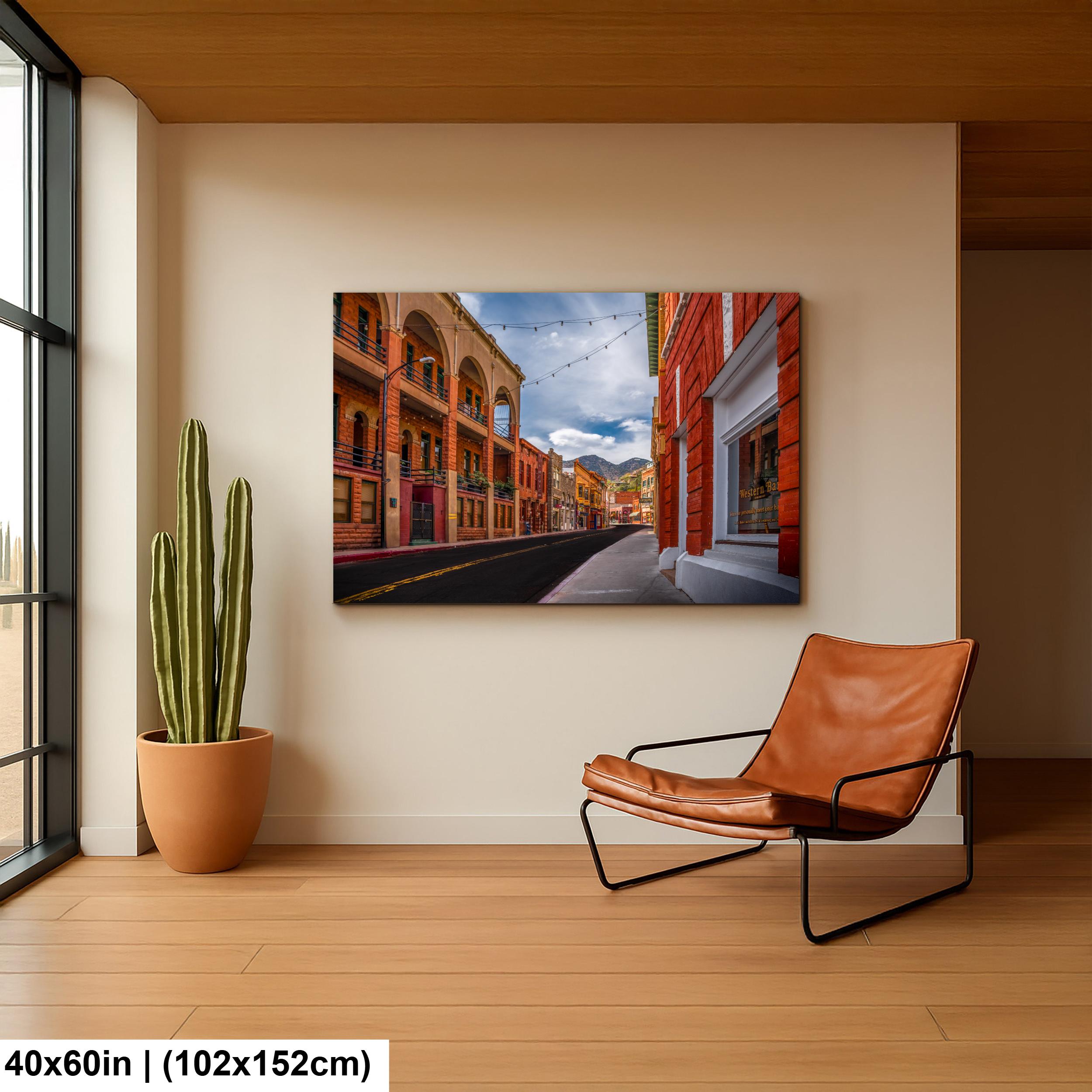 Bisbee Arizona Historic Streetscape, Colorful Downtown Architecture Wall Art Photography