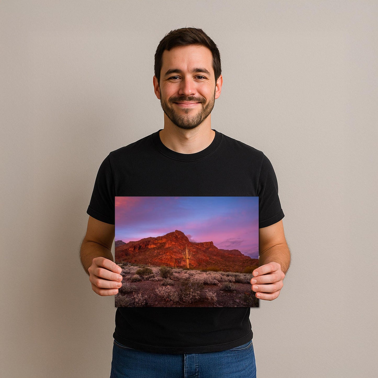 Gold Canyon Red Rock Sunset Arizona Desert Mountain Landscape Photography Wall Art