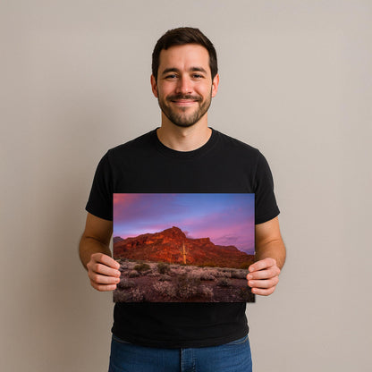 Gold Canyon Red Rock Sunset Arizona Desert Mountain Landscape Photography Wall Art