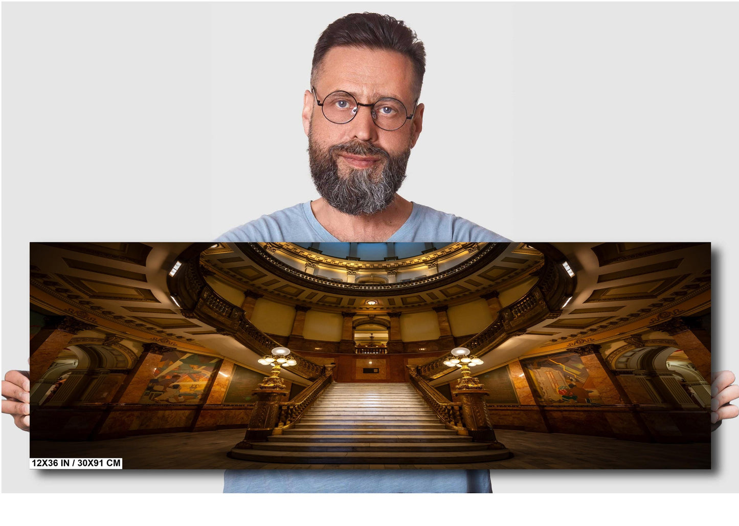 Colorado Capitol Rotunda: Denver State Capital State Print Wall Art Denver, Colorado State Capitol Aluminum/Acrylic/Metal/Canvas