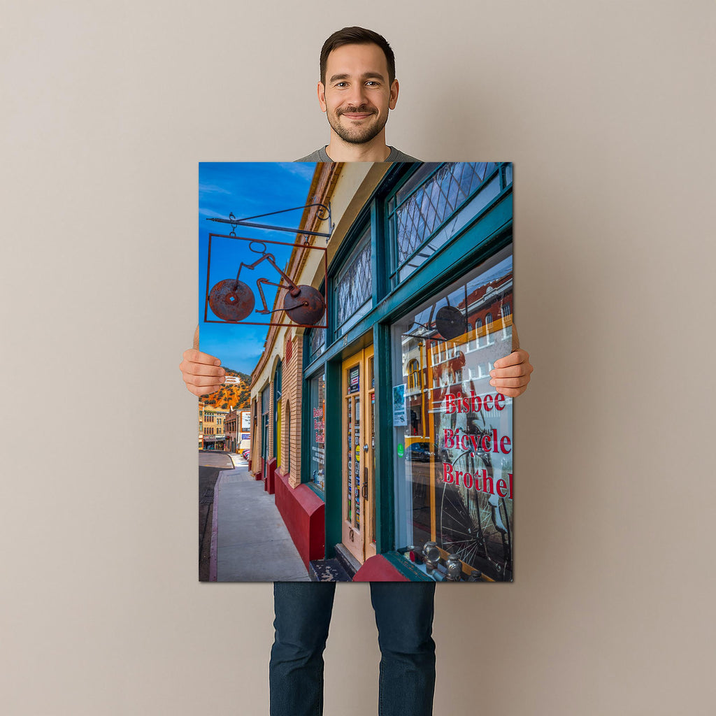 Bisbee Bicycle Brothel Historic Arizona Street Scene Photography Wall Art