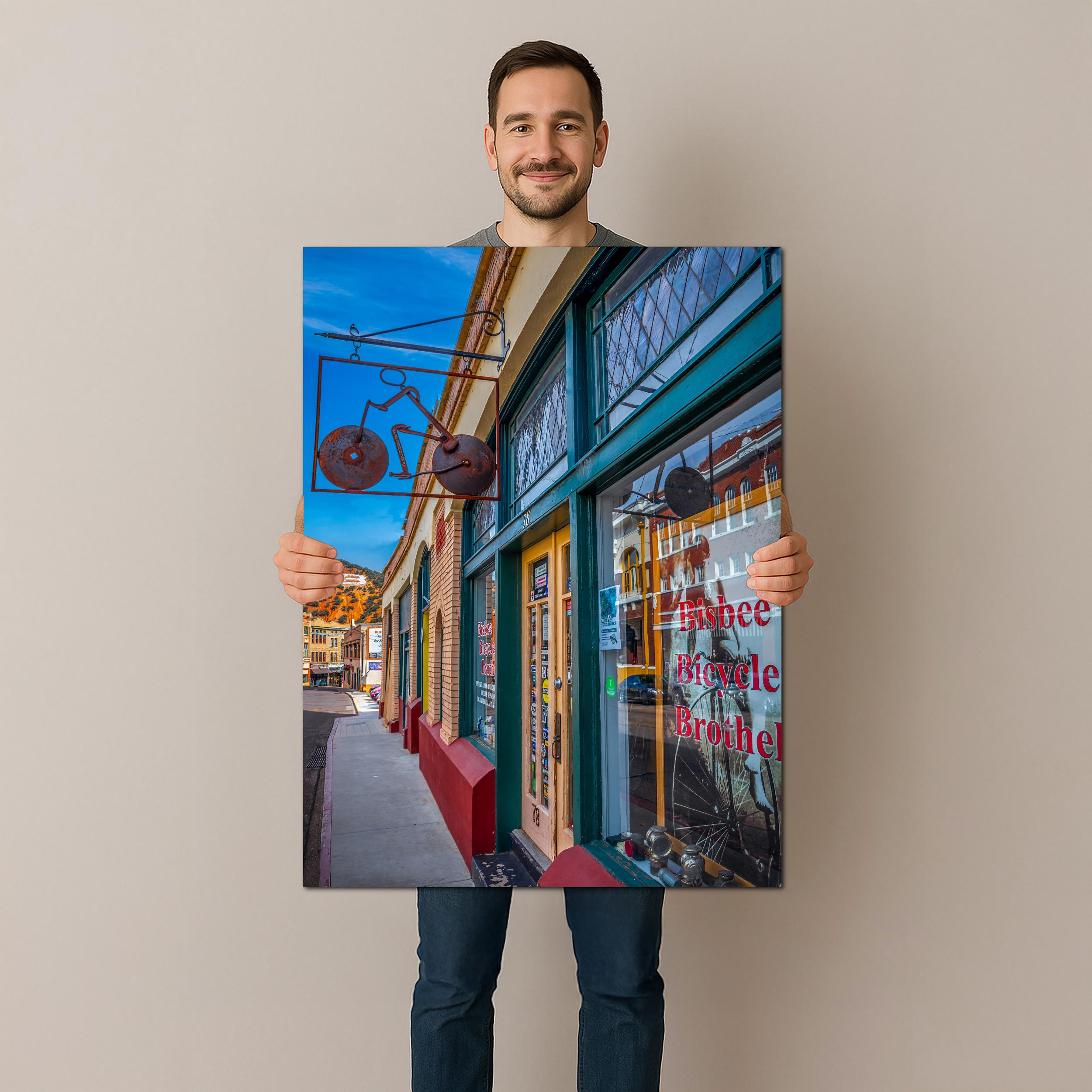 Bisbee Bicycle Brothel Historic Arizona Street Scene Photography Wall Art