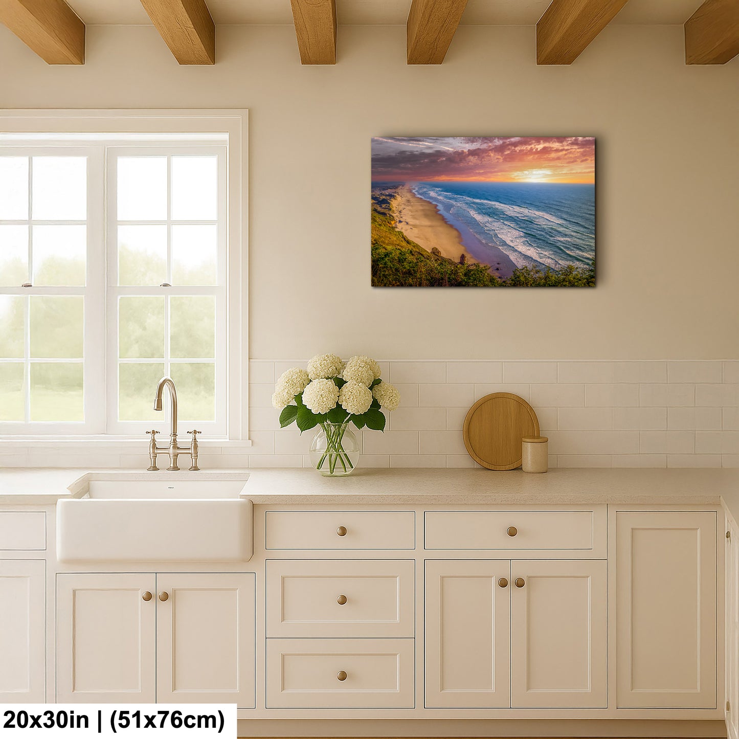 Pacific Panorama: Florence Coastline Overlooking the Horizon Oregon Seascape Photography
