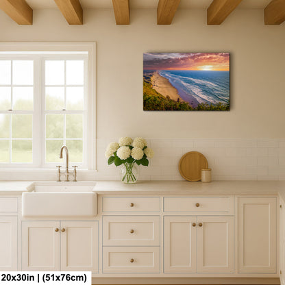 Pacific Panorama: Florence Coastline Overlooking the Horizon Oregon Seascape Photography