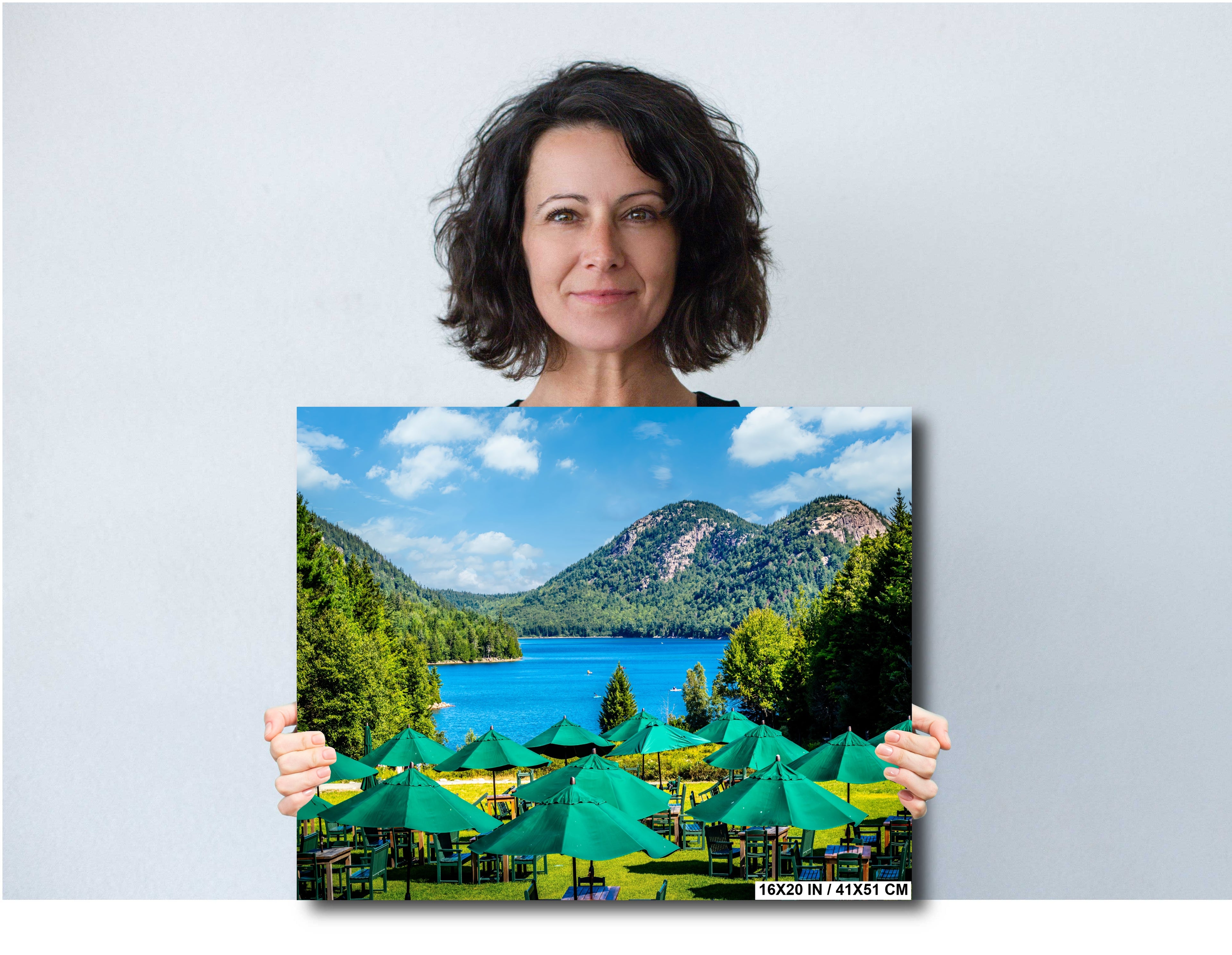 Acadia National Park Print: Jordan Pond Tea House, Maine Wall Art