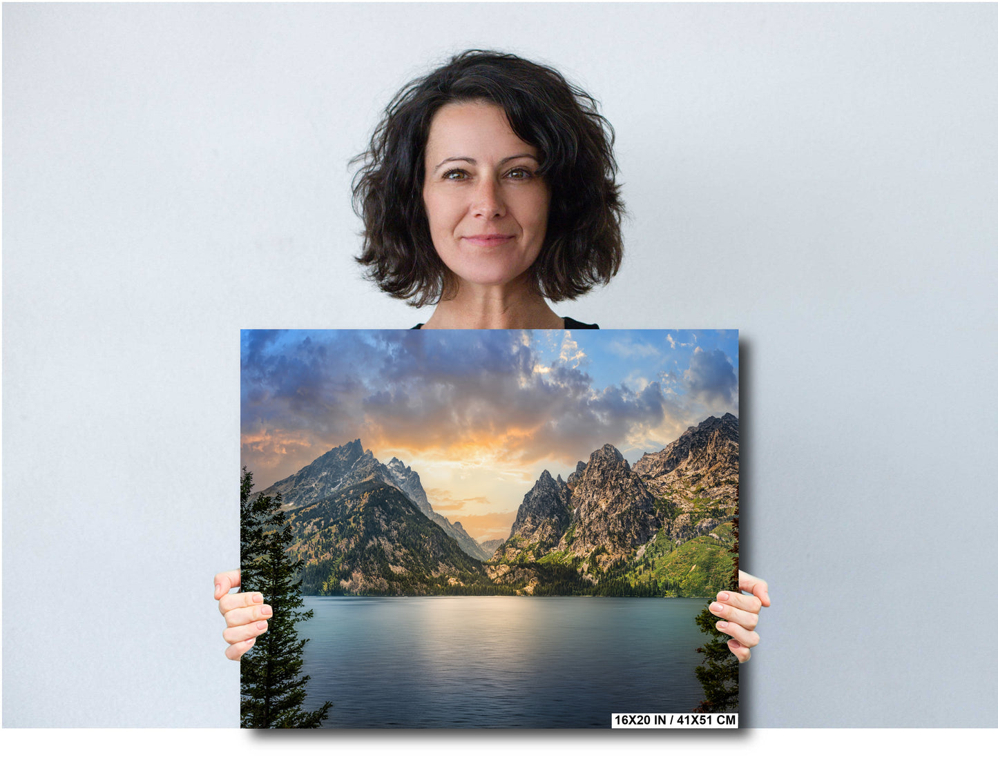 Cascading Beauty: Jenny Lake Wall Art Cascade Canyon Turnout Metal Acrylic Print Grand Teton National Park Landscape