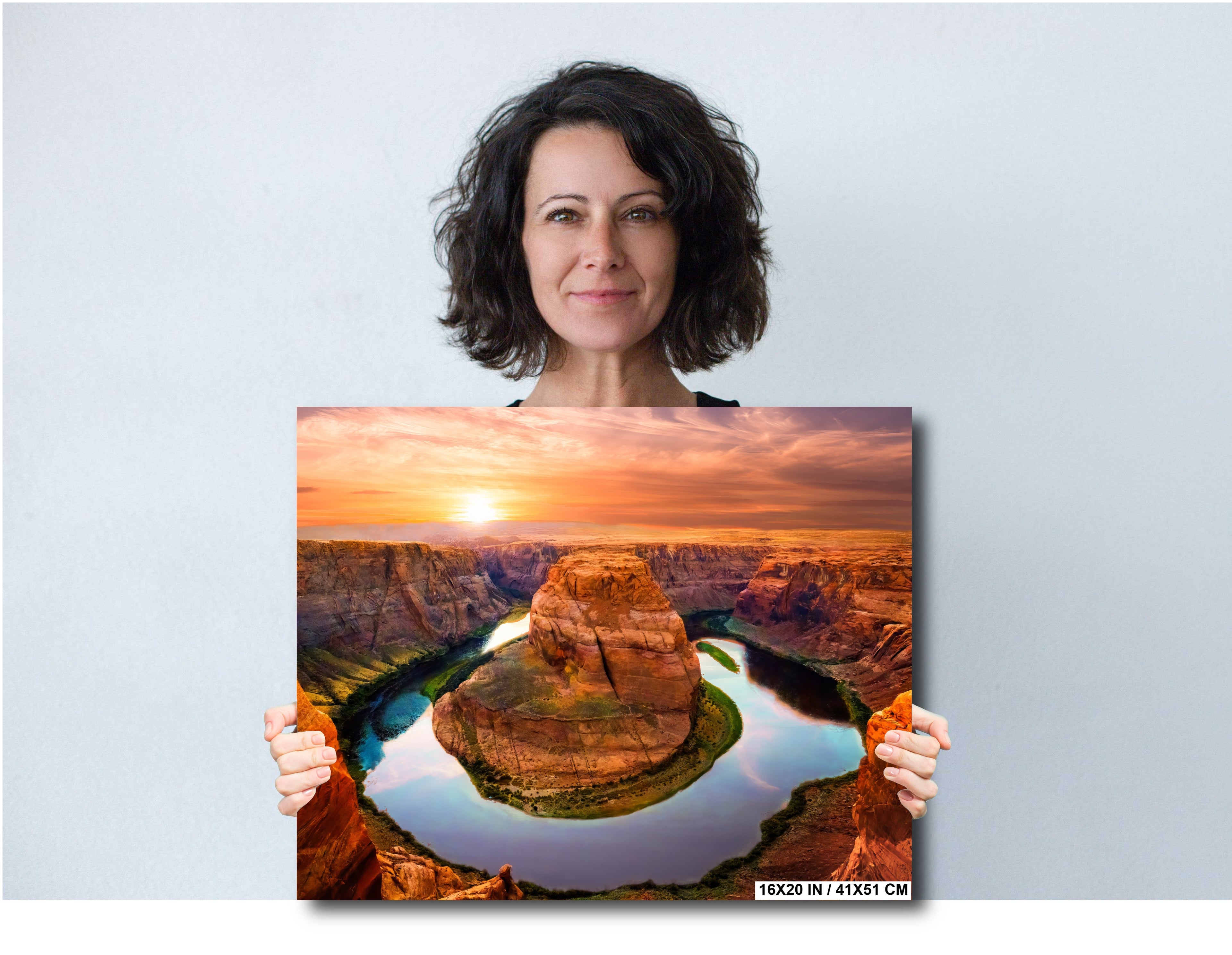 Horseshoe Bend Sunset Photo: Arizona Wall Art Home Decor