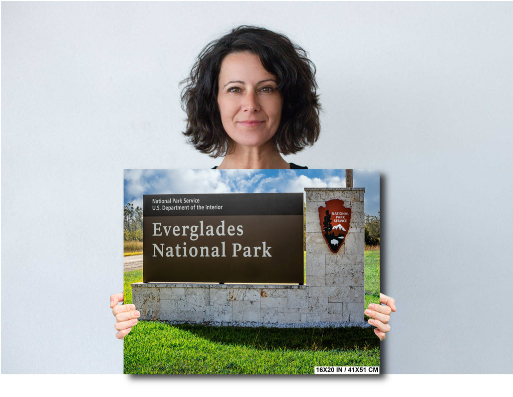 Gateway to the Wild: Welcome to Everglades National Park Florida Print Wall Art Photography Aluminum/Acrylic/Metal/Canvas