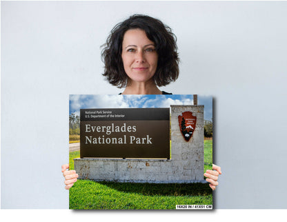 Gateway to the Wild: Welcome to Everglades National Park Florida Print Wall Art Photography Aluminum/Acrylic/Metal/Canvas