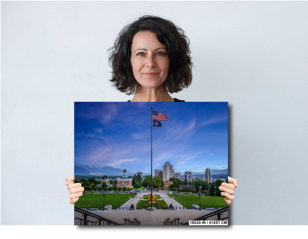 Utah State Capitol Photography Print: Salt Lake City Landscape Wall Art