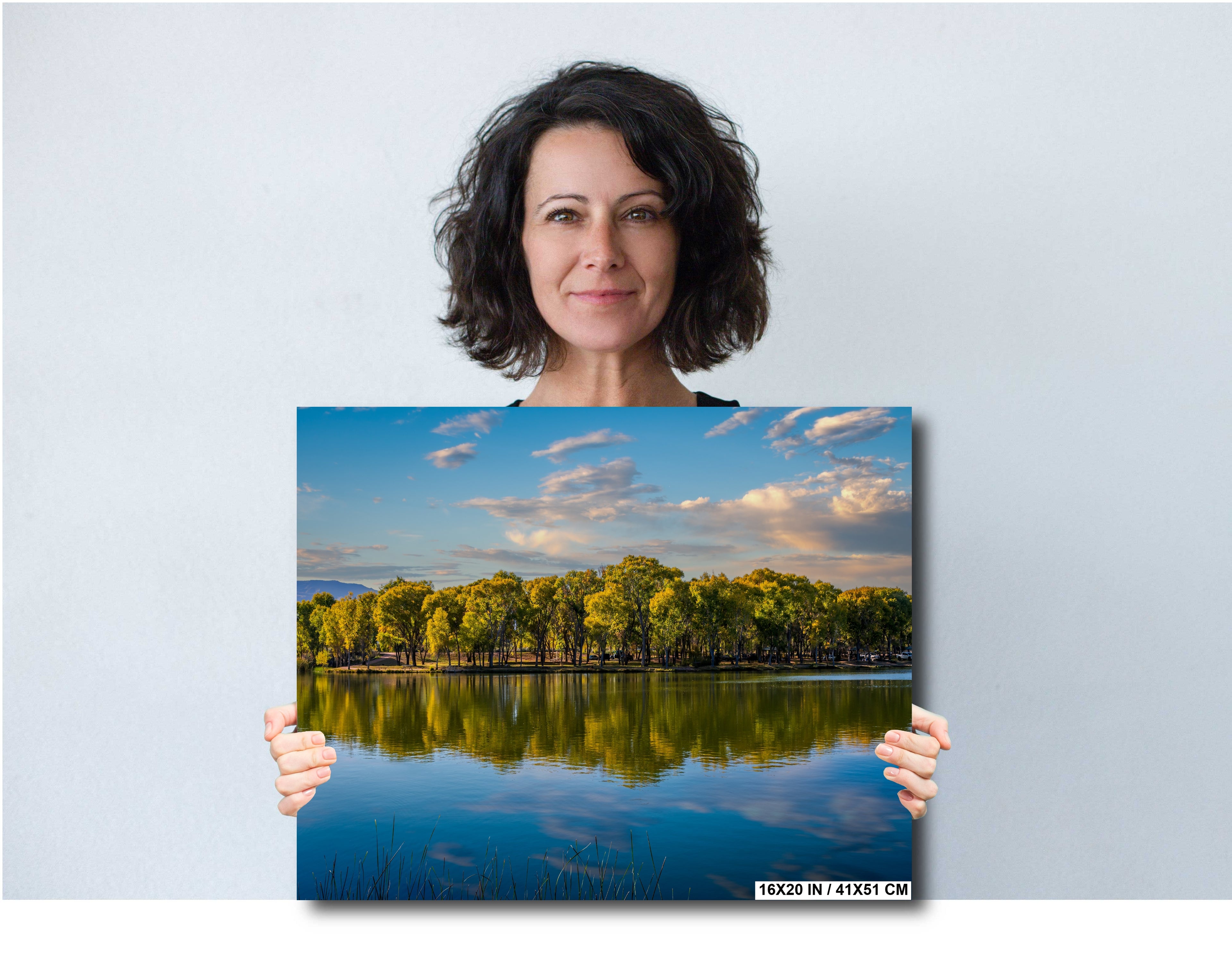 Lake Reflection: Cottonwood Arizona Nature Photography Wall Art