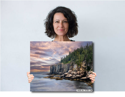 Otter Cliff Wall Art – Acadia National Park Rugged Coastal Cliff Landscape Print