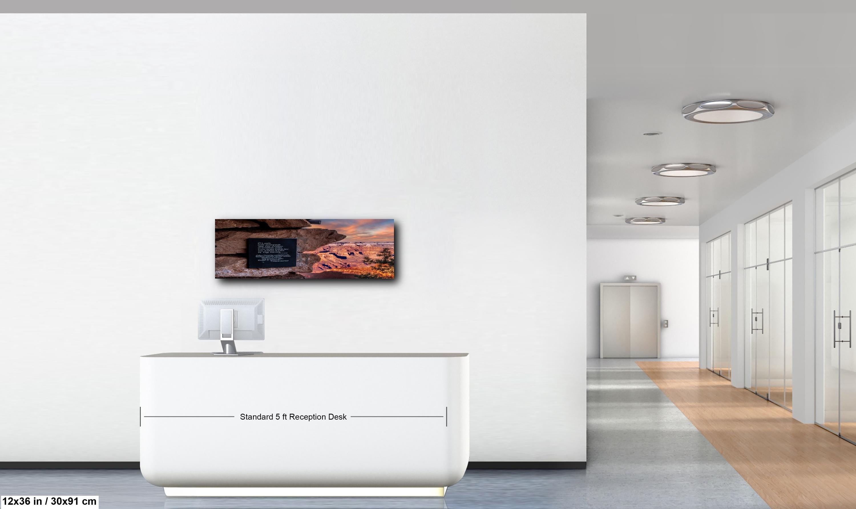 Grand Canyon Sunset Psalm 104:24 Scripture Plaque – Arizona Photography Wall Art