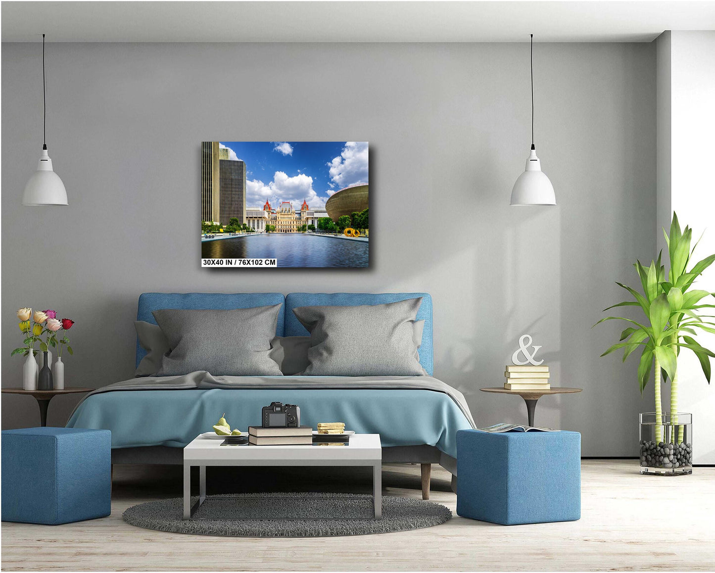 New York State Capitol Print: Albany Landmark Reflecting Pool Photography