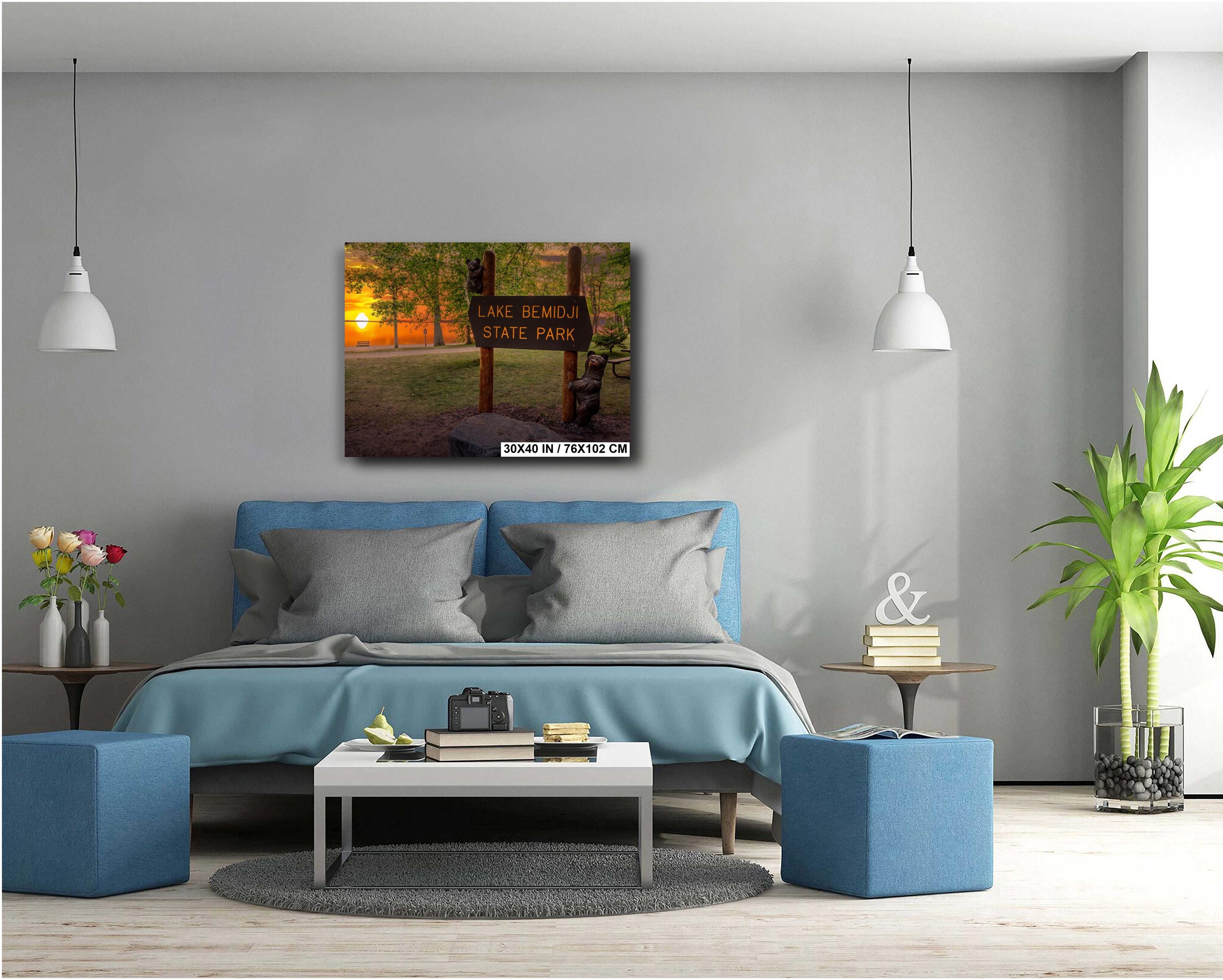Lake Bemidji State Park Sunset: Minnesota Forest Photography Wall Art