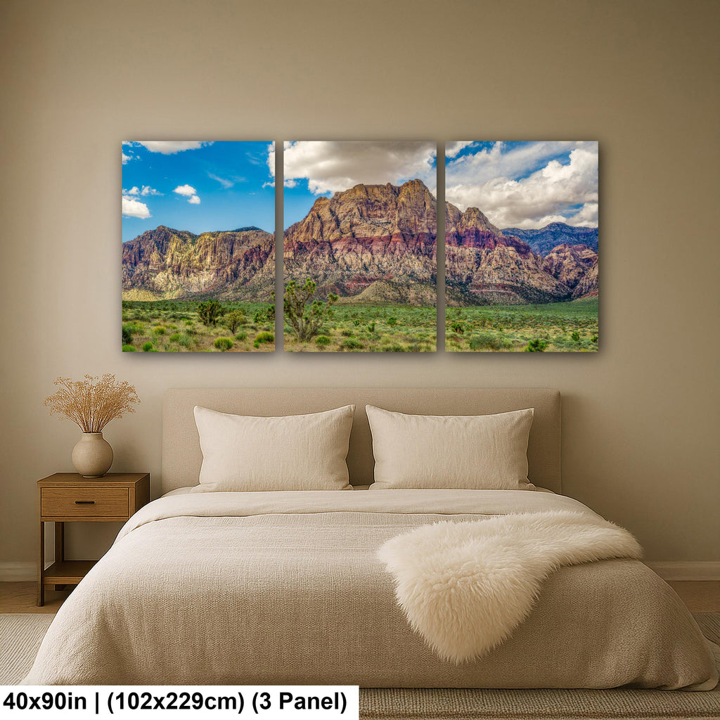 Crimson Sandstone Peak: Red Rock Canyon Las Vegas Nevada Photo Wall Art