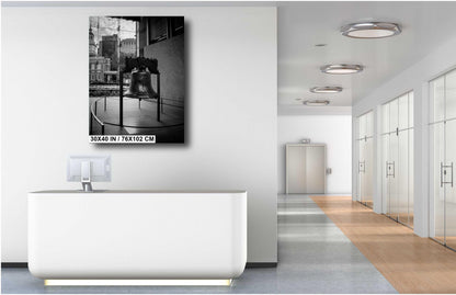 Liberty Bell Black and White Photography Print: Philadelphia Wall Art