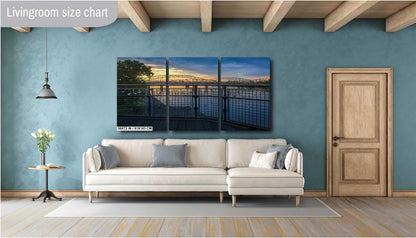 Kansas City Bridge Riverfront Locks of Love Photography Wall Art
