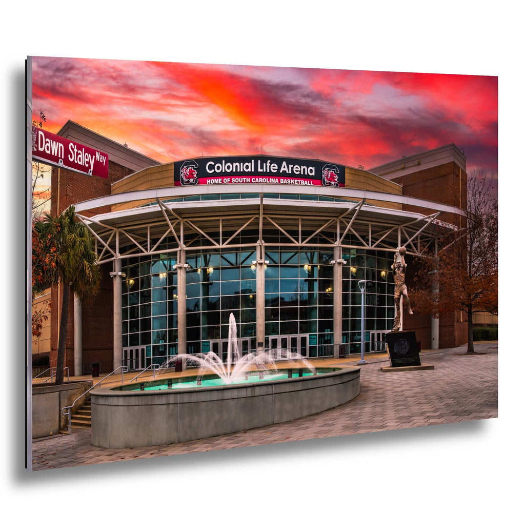 University of South Carolina Basketball Arena Print: A'ja Wilson Statue, Gamecocks Photography