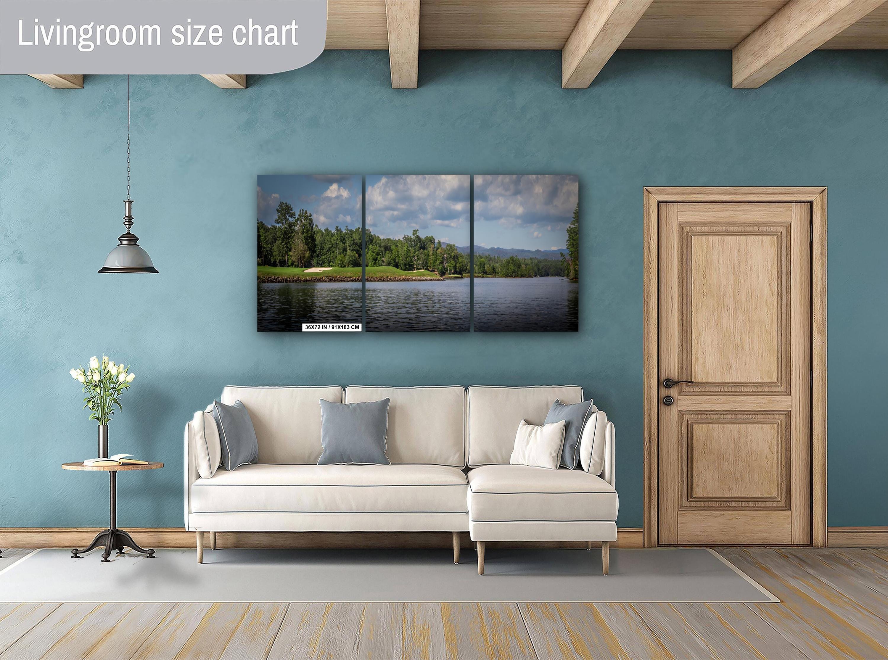 Lush Shorelines of The Cliffs at Keowee Vineyards Golf Course Lake South Carolina Wall Art Print Nature Aluminum/Metal/Canvas Hanging
