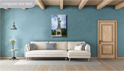 Mackinac’s Little Lady Liberty: Wall Art Print Mackinac Island Miniature Statue of Liberty Michigan Heritage Metal Metal/Aluminum/Canvas