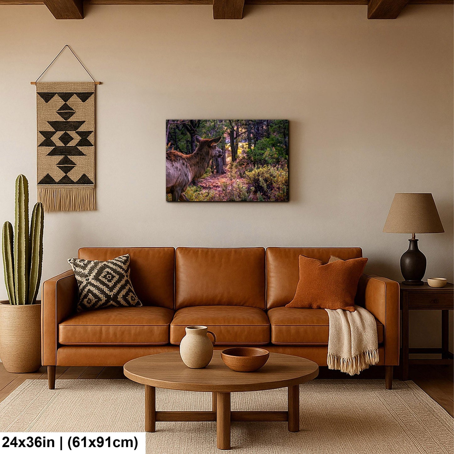 Elk In The Forest, Grand Canyon National Park Arizona, Photography Print Wall Art, Wildlife Nature