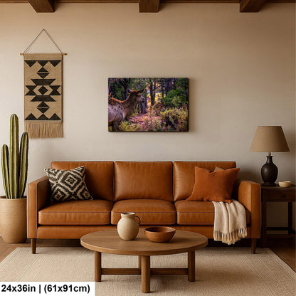 Elk In The Forest, Grand Canyon National Park Arizona, Photography Print Wall Art, Wildlife Nature