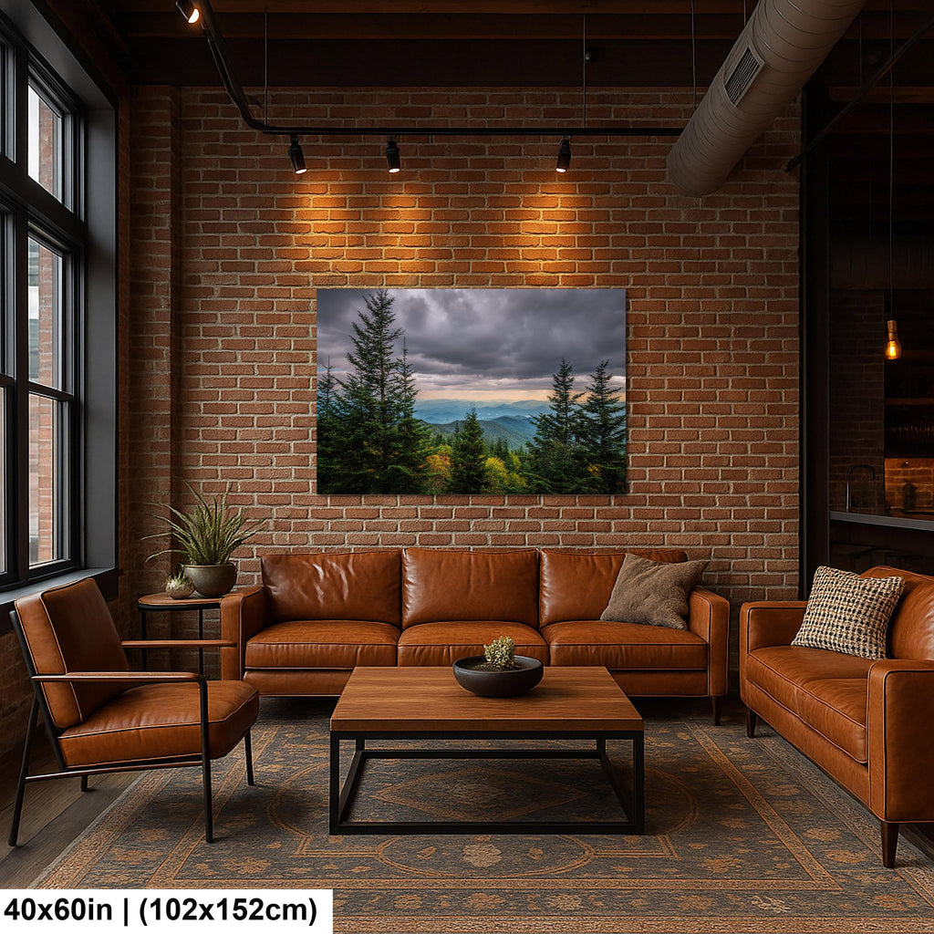 Through the Pines: Great Smoky Mountains National Park TN Photo Wall Art