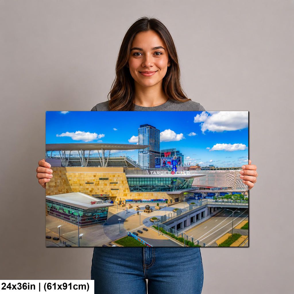 Target Field Minneapolis Minnesota Photography Print, Baseball Stadium Wall Art, Urban Sports Architecture Decor