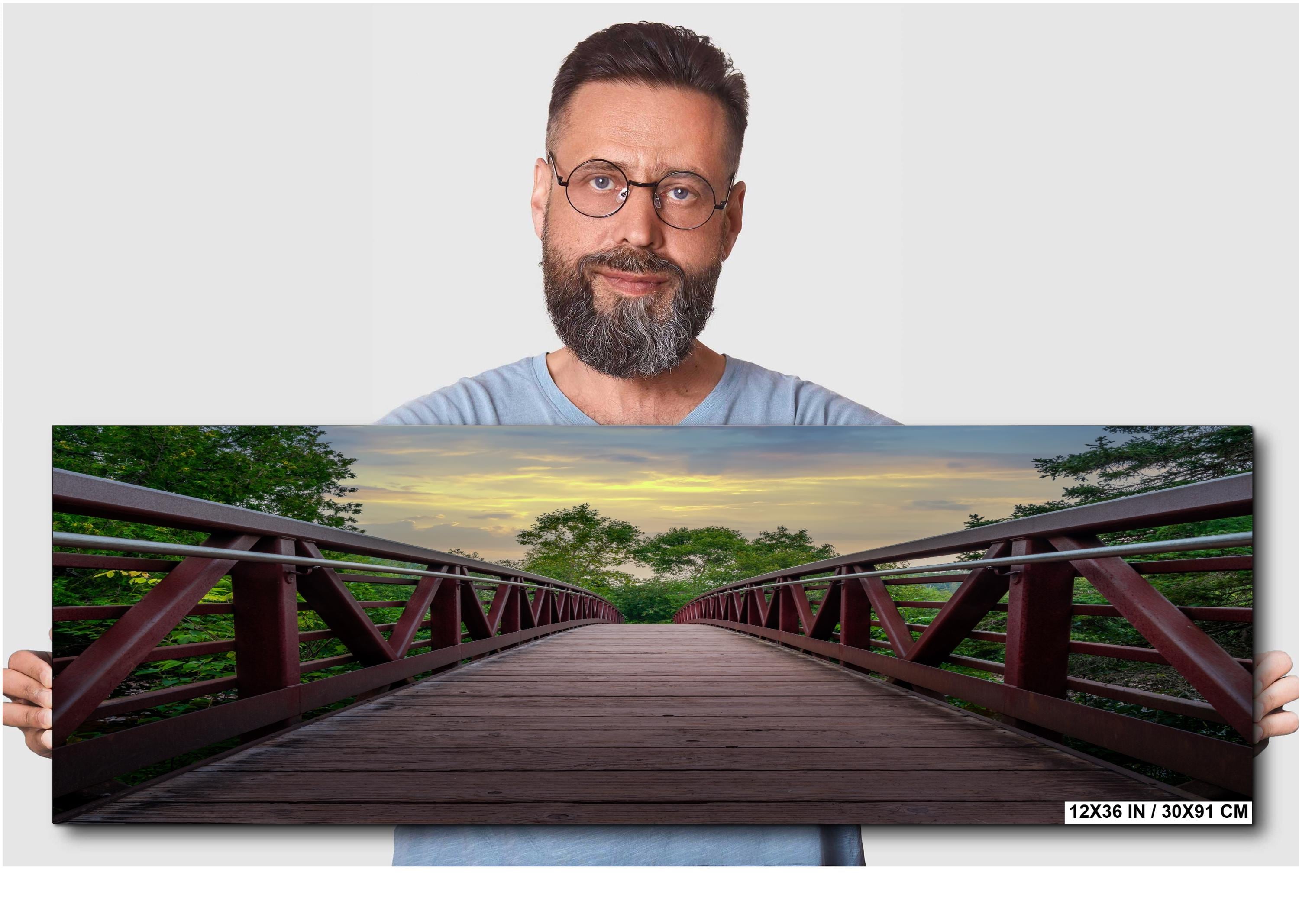 Gooseberry Falls Boardwalk Bridge: Minnesota State Park Photography Wall Art