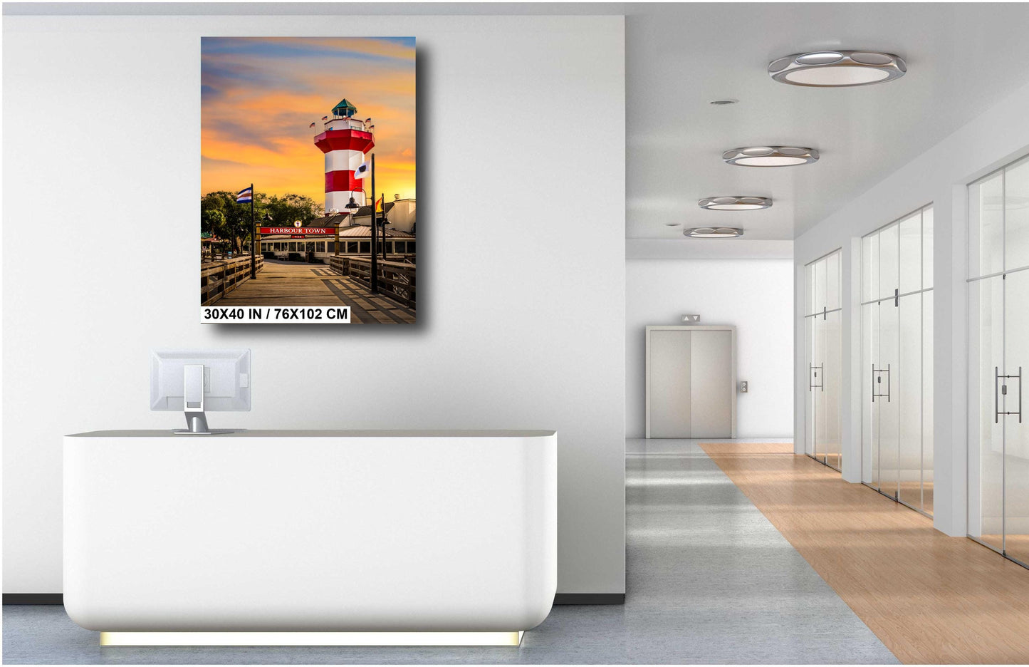 Harbour Town Glow: Sunset at Hilton Head Island South Carolina Print Wall Art Nautical Photography Aluminum/Acrylic/Metal/Canvas