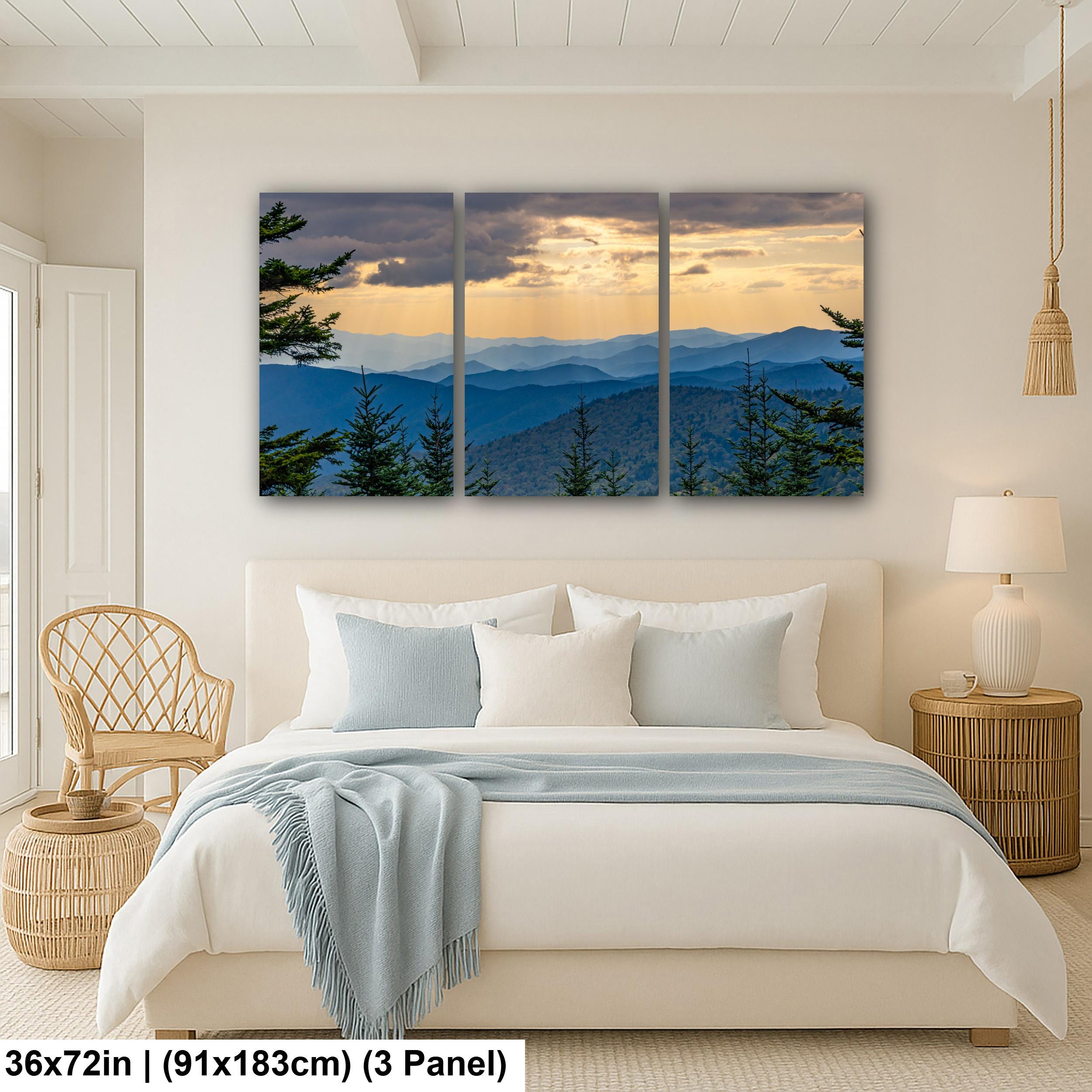 Smoky Horizon: Mountain View Great Smoky Mountains Tennessee Photo Wall Art