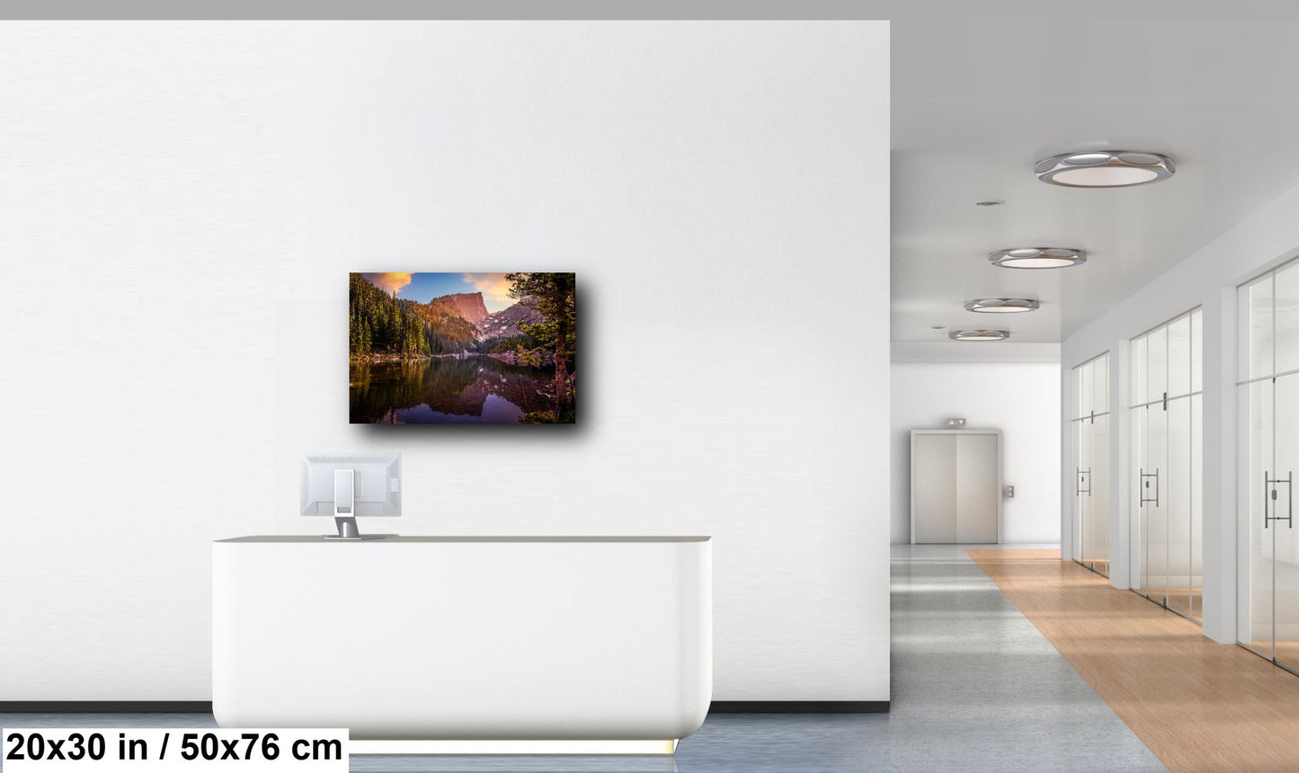 Peak Reflections on Dream Lake: Rocky Mountain National Park Colorado Print Wall Art Photography Aluminum/Acrylic/Metal/Canvas Travel Gift