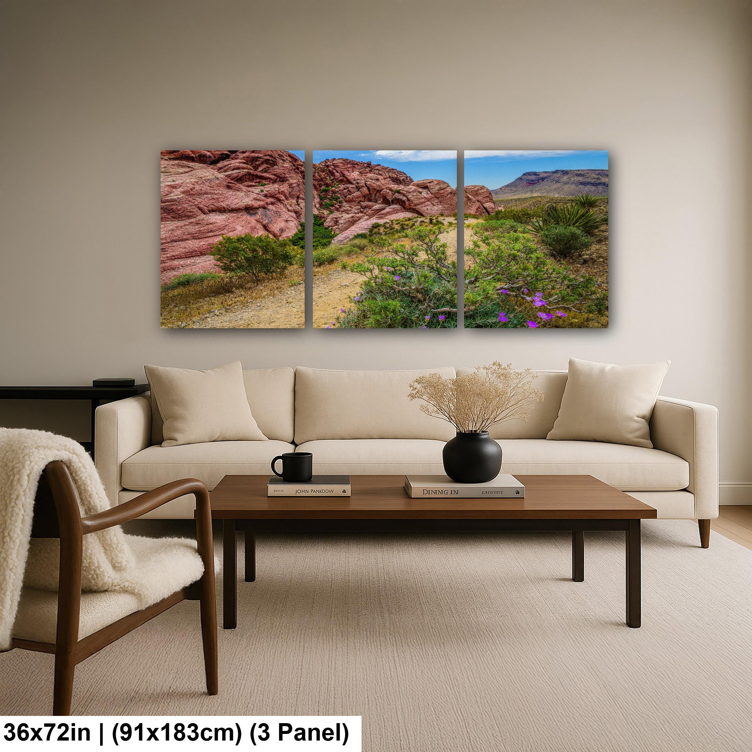 Wildflower Trail: Red Rock Canyon Las Vegas Nevada Photography Wall Art