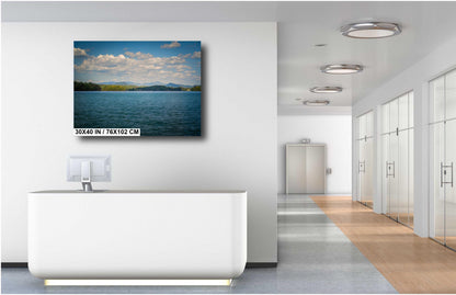 Lake Keowee’s Blue Skies and Calm Waters South Carolina Print Wall Art Photography Aluminum/Acrylic/Metal/Canvas Nature Home Decor