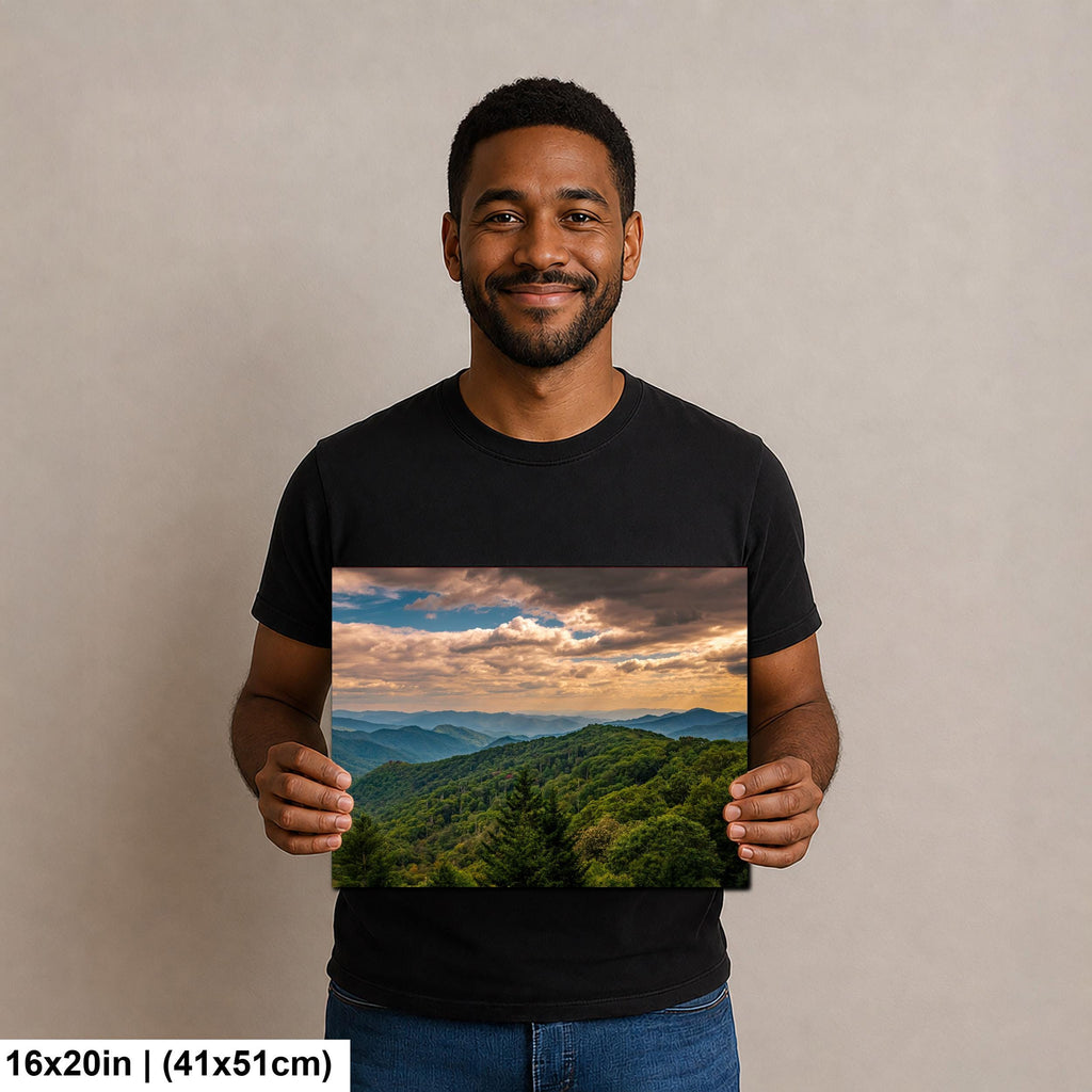 Distant Highlands: Great Smoky Mountains Tennessee Landscape Photo Wall Art