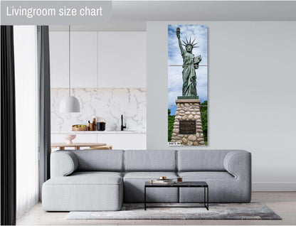 Mackinac’s Little Lady Liberty: Wall Art Print Mackinac Island Miniature Statue of Liberty Michigan Heritage Metal Metal/Aluminum/Canvas
