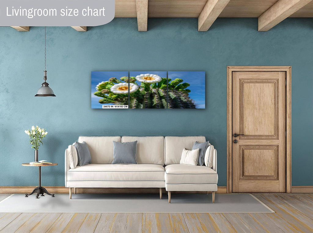 Saguaro Cactus Flower Close Up Saguaro National Park Tucson Arizona Wall Art Photography Print, Sonoran Desert Bloom Macro, Nature Decor