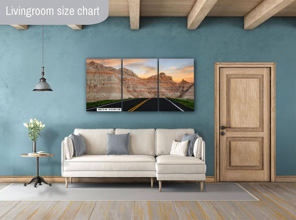 Badlands Sunset: South Dakota Landscape Photography Wall Art