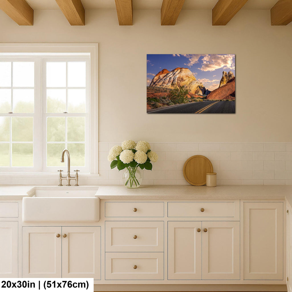 Sandstone Peaks: Red Rock Canyon Las Vegas Nevada Photography Wall Art