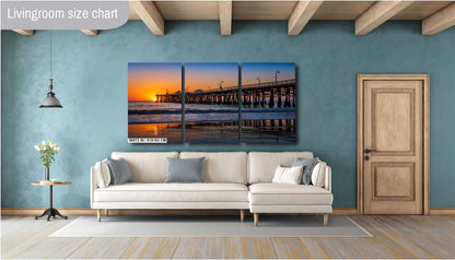 San Clemente Pier Sunset Print: California Beach Seascape