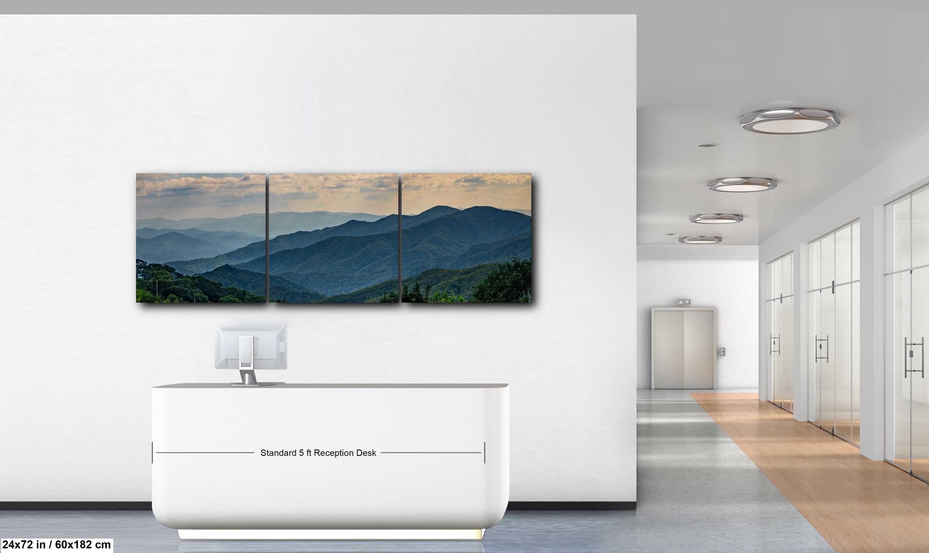 Mountain Waves: Scenic View Great Smoky Mountains Tennessee Photo Wall Art