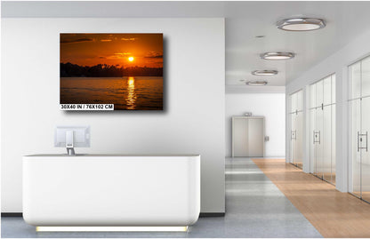 Moments Before Sundown on Lake Keowee South Carolina Print Wall Art Photography Aluminum/Acrylic/Metal/Canvas Nature Home Decor Photography