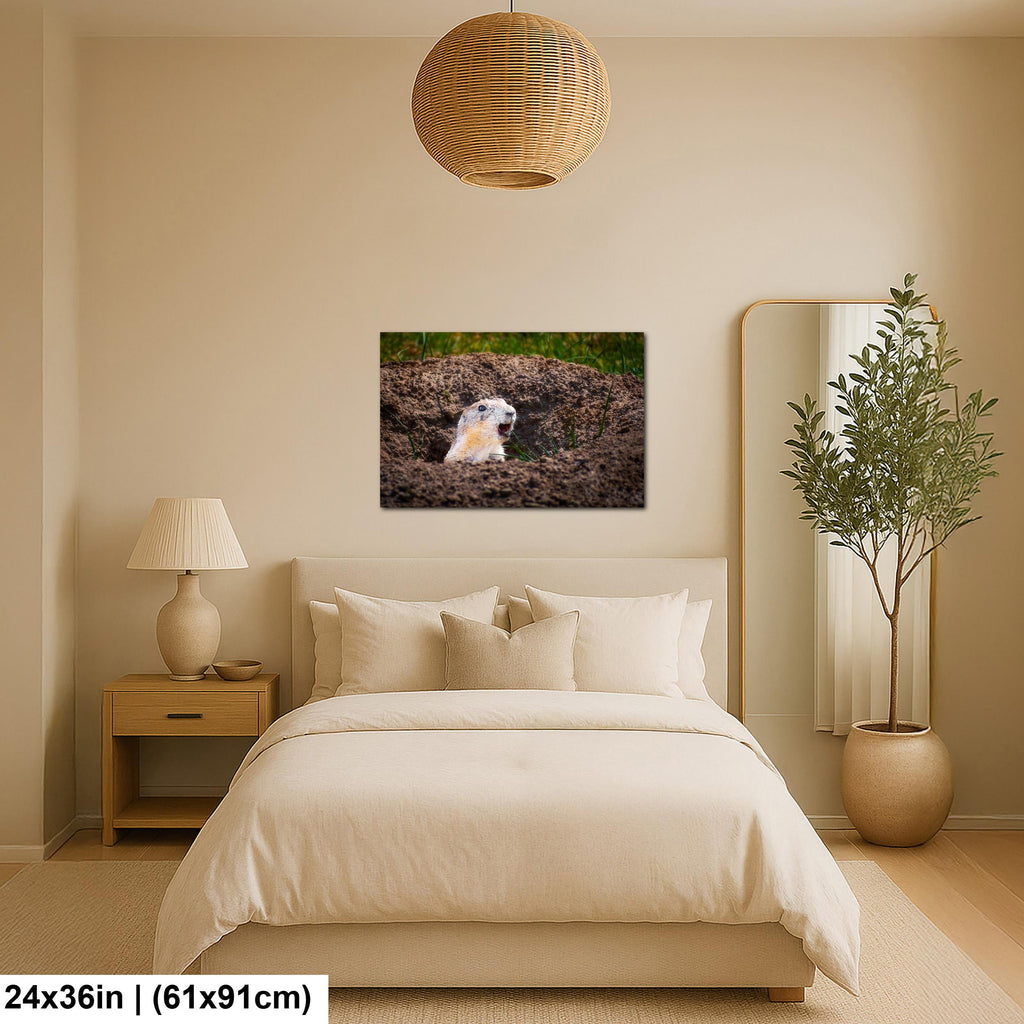 Burrow Scout: Prairie Dog Devils Tower Wyoming Wildlife Photo Wall Art
