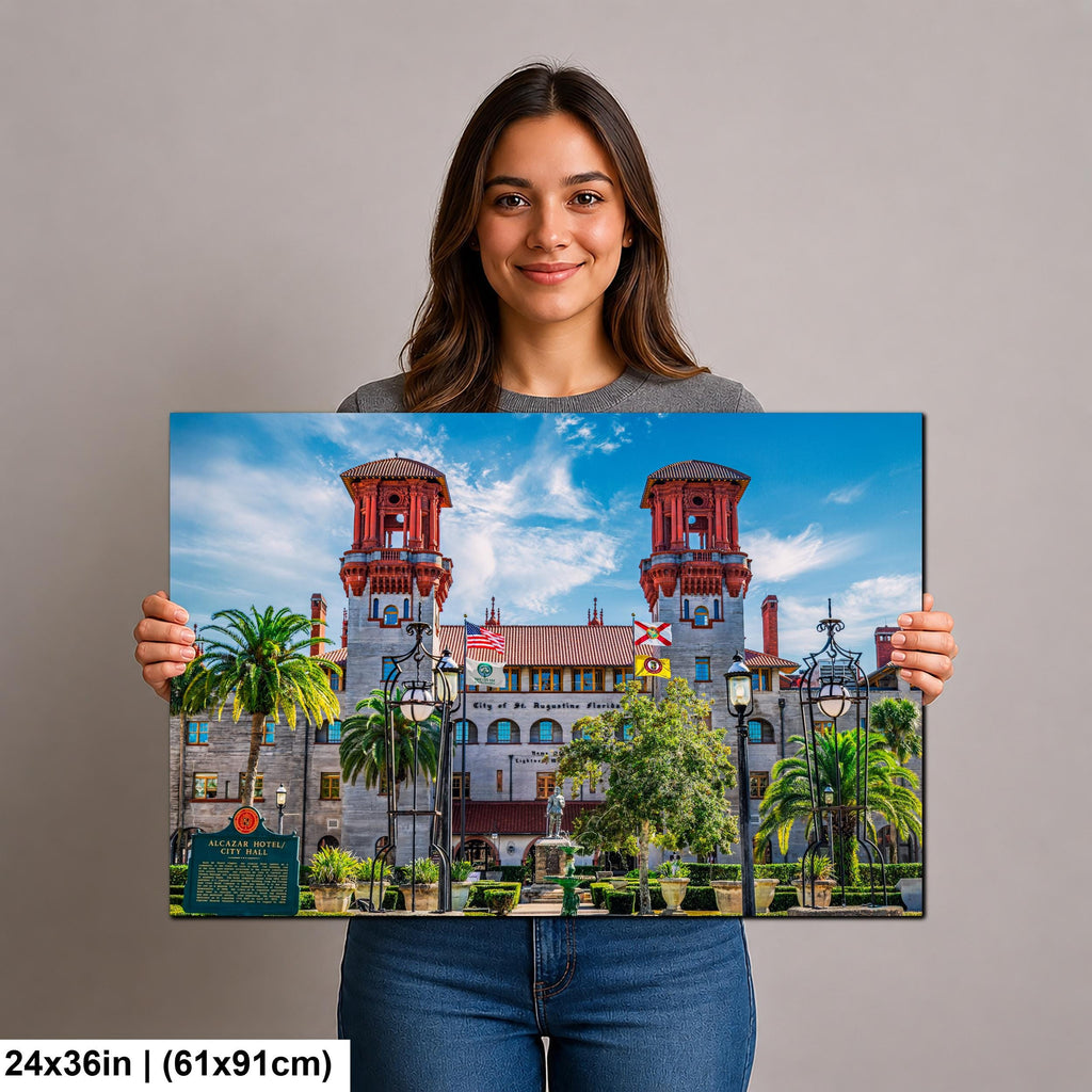Historic Grandeur: Alcazar Hotel St. Augustine Florida Photography Wall Art