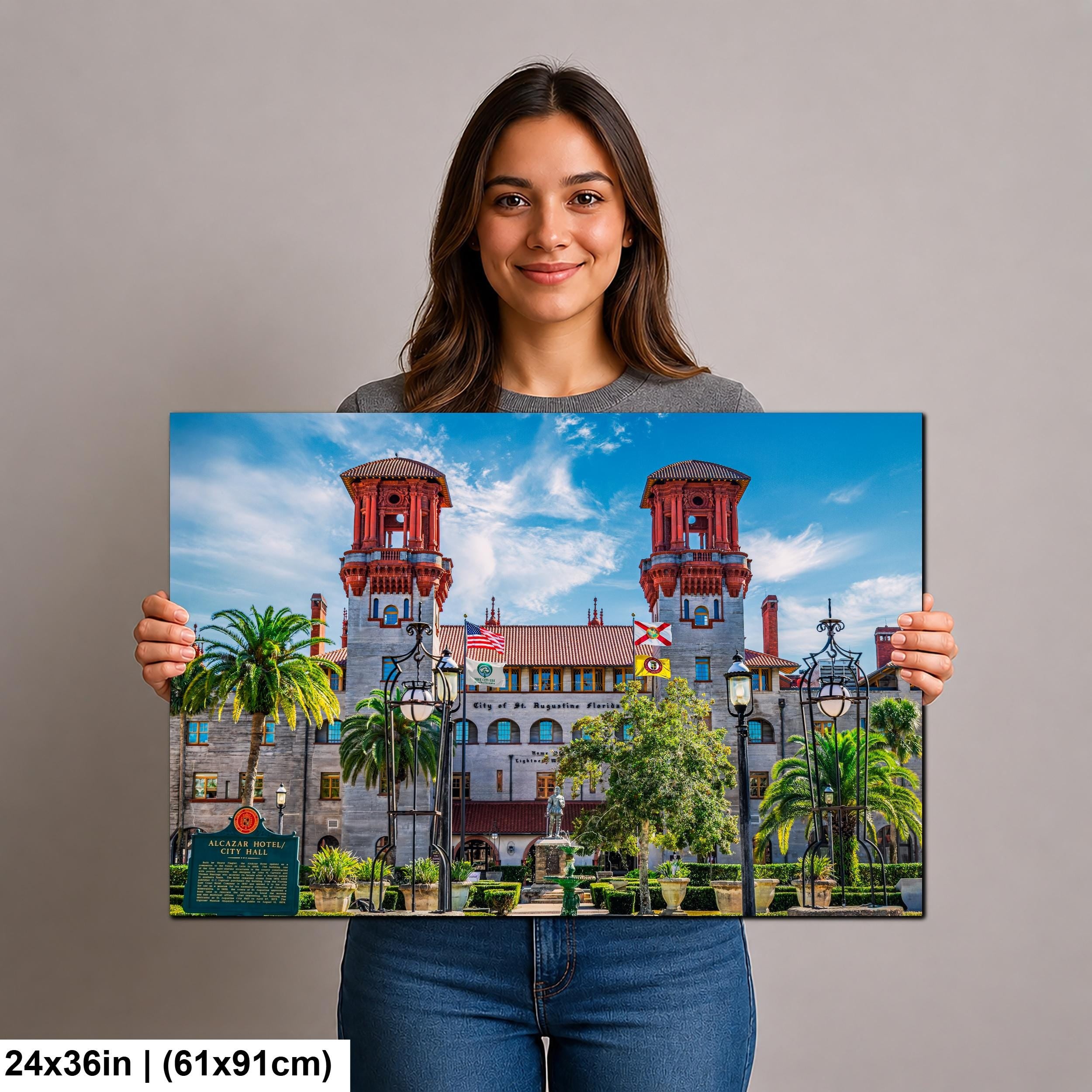 Historic Grandeur: Alcazar Hotel St. Augustine Florida Photography Wall Art