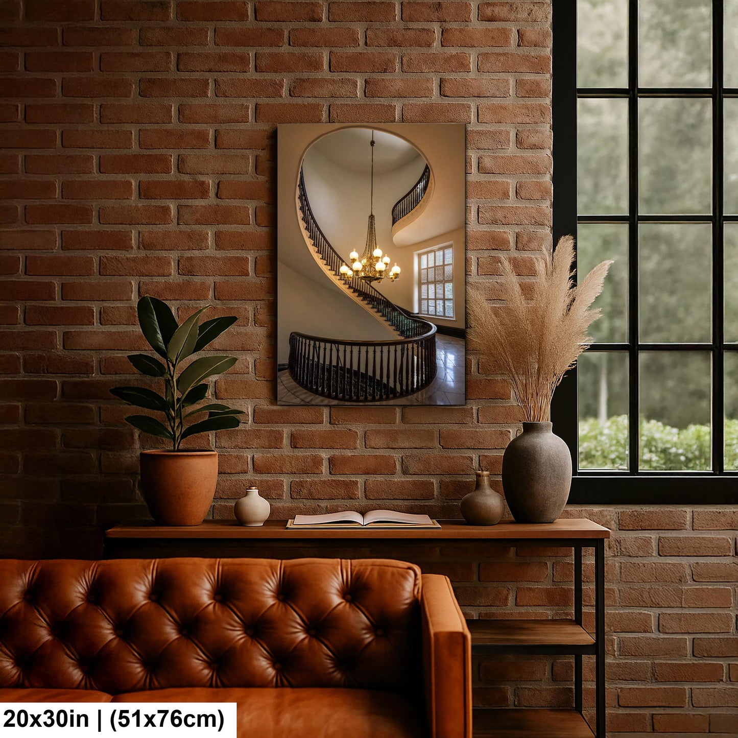 Spiral Staircase and Chandelier, Alabama State Capitol Wall Art