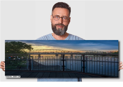 Kansas City Bridge Riverfront Locks of Love Photography Wall Art